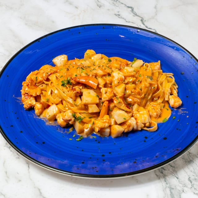 Fettuccine Mare e Crema Brandy.